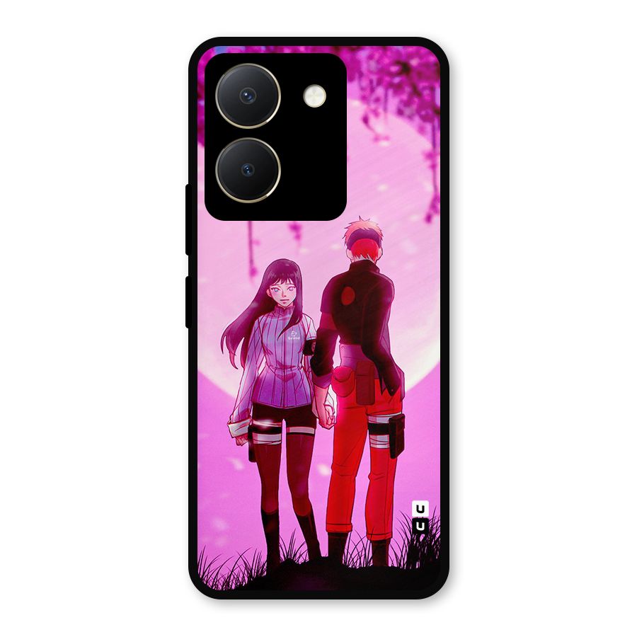 Hinata Holding Hand Metal Back Case for Vivo Y36