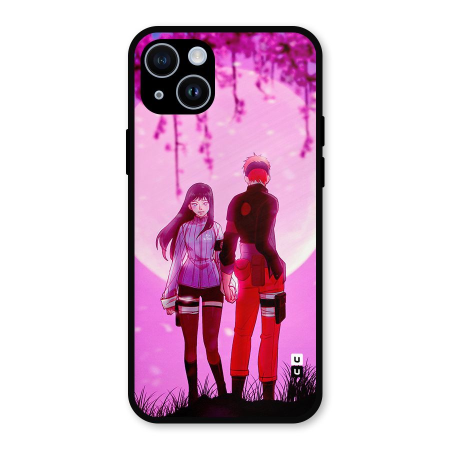 Hinata Holding Hand Metal Back Case for iPhone 14