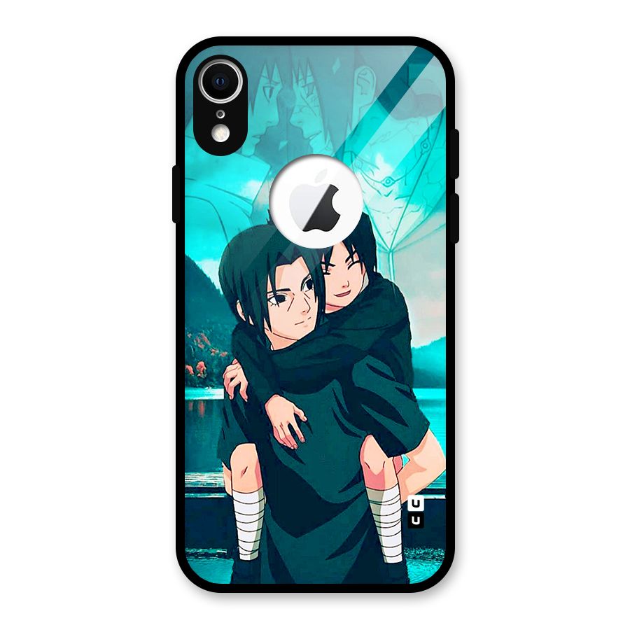 Hinata Hop Glass Back Case for iPhone XR Logo Cut