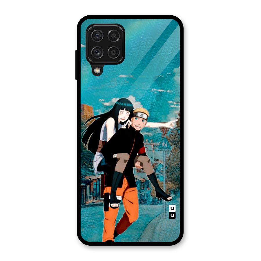 Hinata Hop Rain Glass Back Case for Galaxy A22 4G