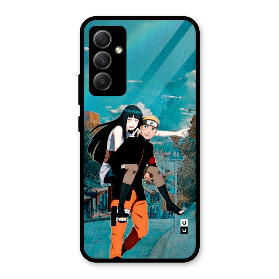 Hinata Hop Rain Glass Back Case for Galaxy A34