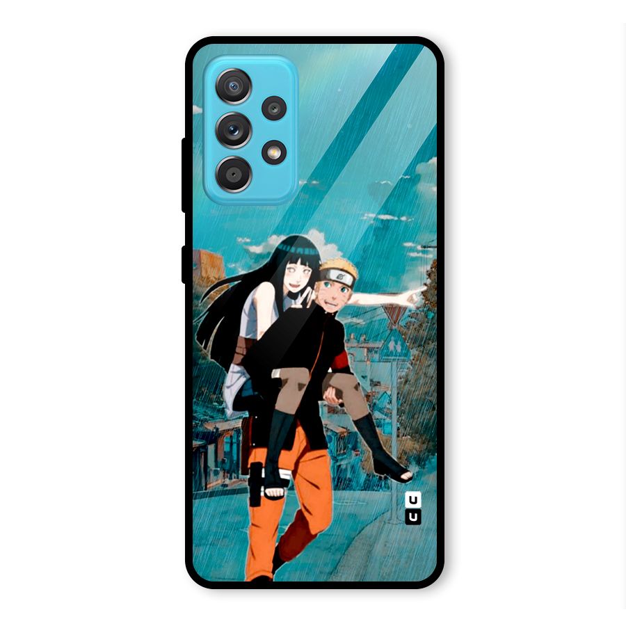 Hinata Hop Rain Glass Back Case for Galaxy A52