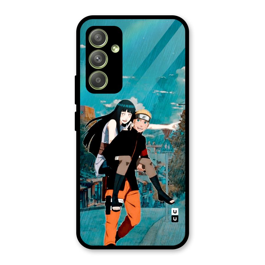 Hinata Hop Rain Glass Back Case for Galaxy A54