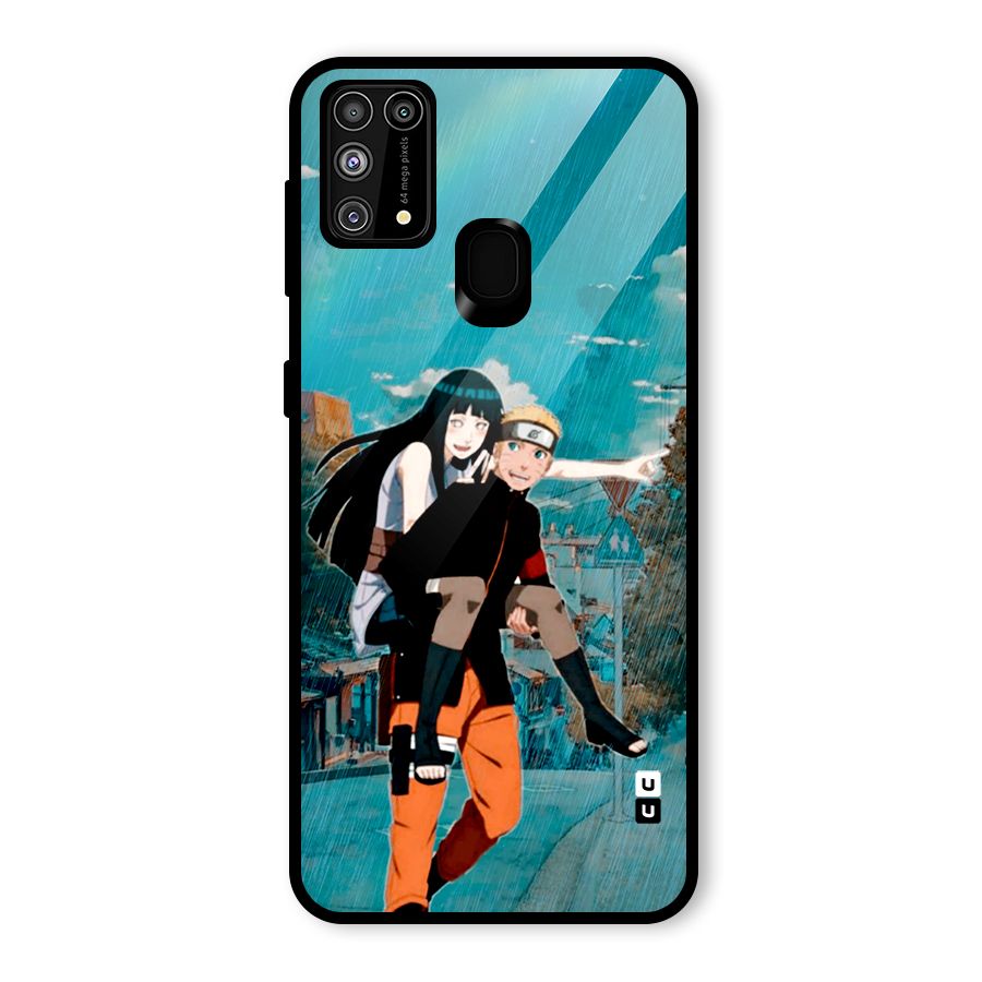 Hinata Hop Rain Glass Back Case for Galaxy F41