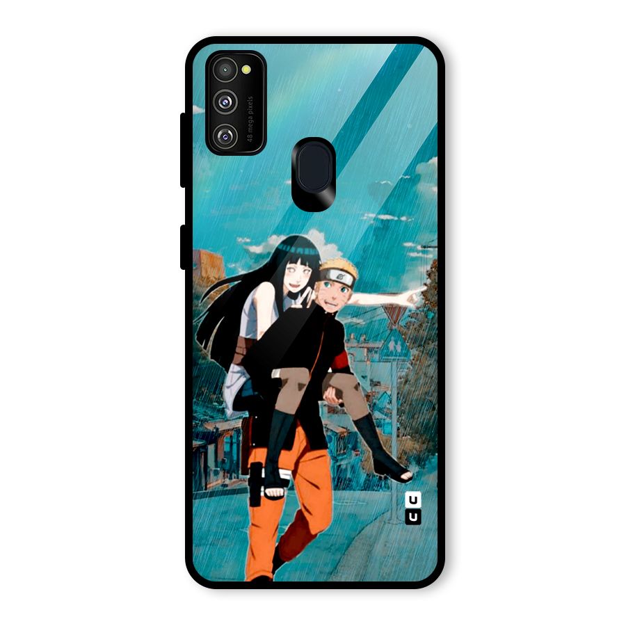 Hinata Hop Rain Glass Back Case for Galaxy M30s