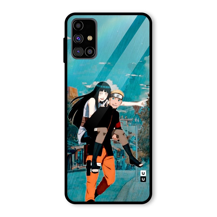 Hinata Hop Rain Glass Back Case for Galaxy M31s