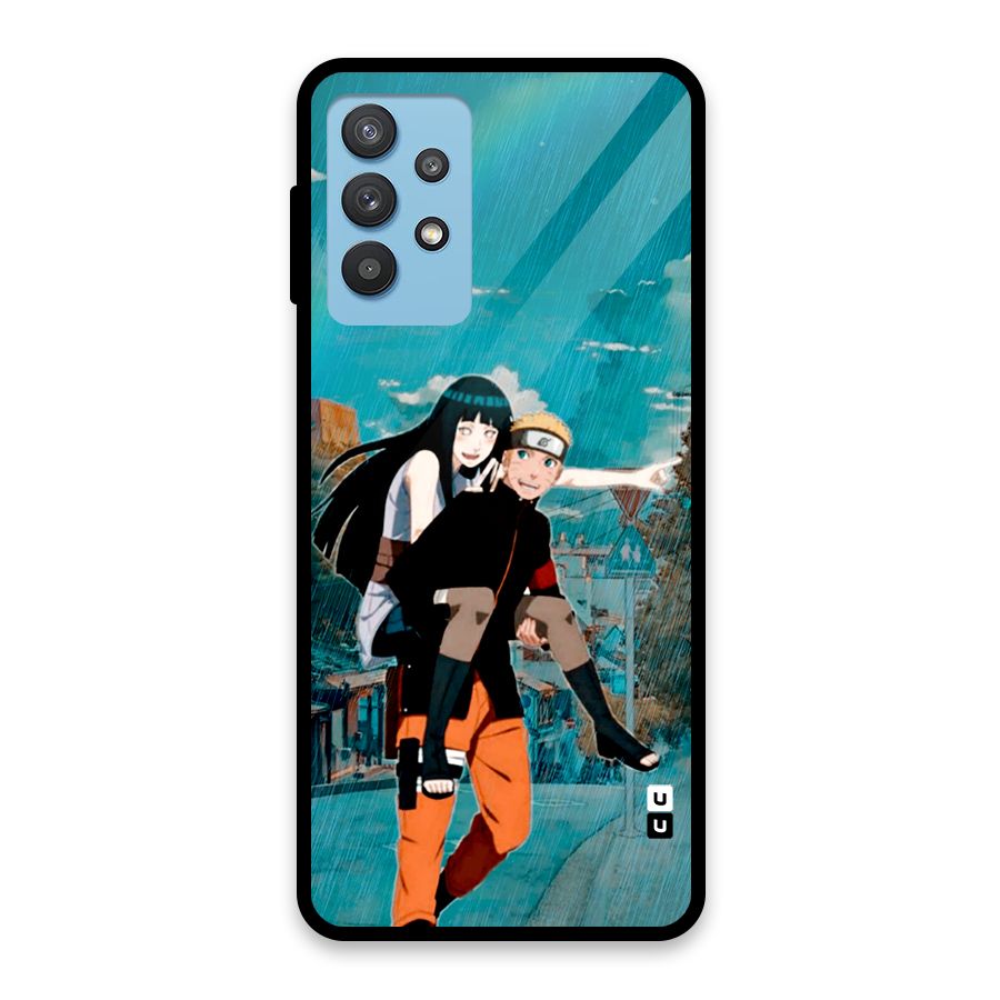 Hinata Hop Rain Glass Back Case for Galaxy M32 5G