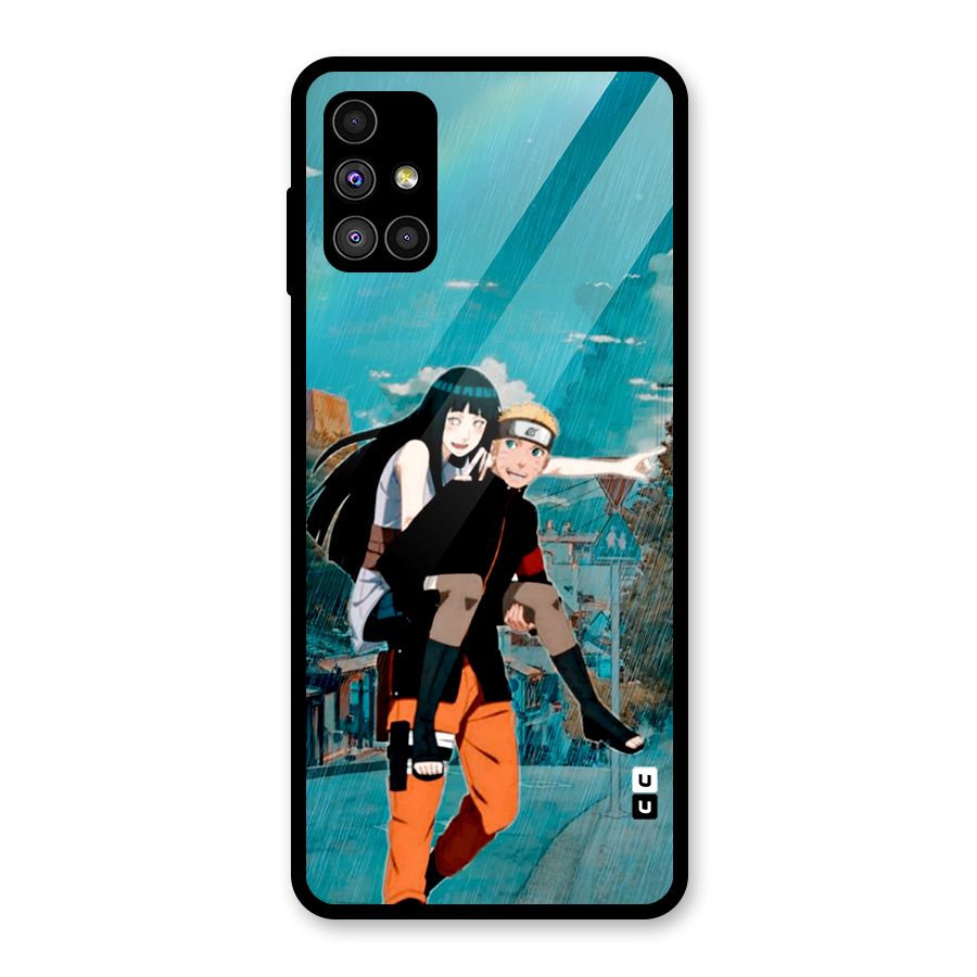 Hinata Hop Rain Glass Back Case for Galaxy M51