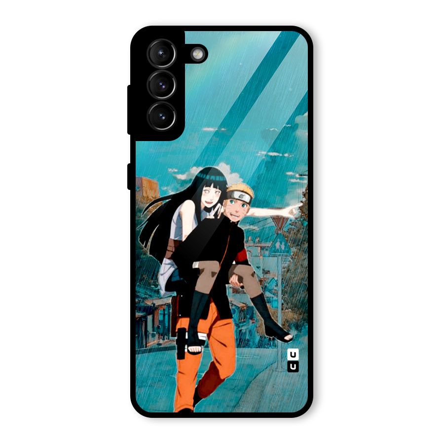 Hinata Hop Rain Glass Back Case for Galaxy S21 Plus