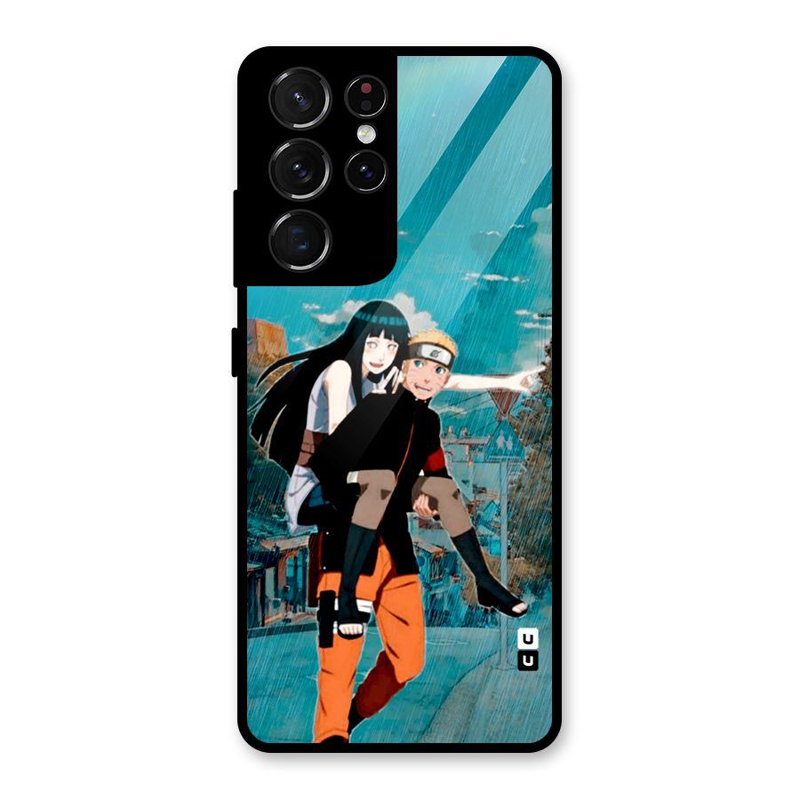 Hinata Hop Rain Glass Back Case for Galaxy S21 Ultra 5G