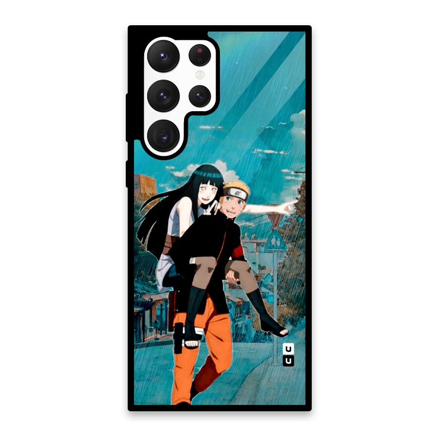 Hinata Hop Rain Glass Back Case for Galaxy S22 Ultra 5G