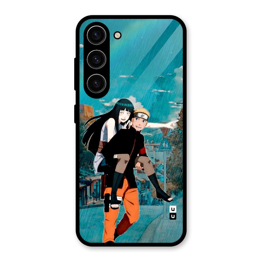 Hinata Hop Rain Glass Back Case for Galaxy S23