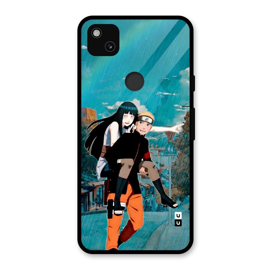 Hinata Hop Rain Glass Back Case for Google Pixel 4a