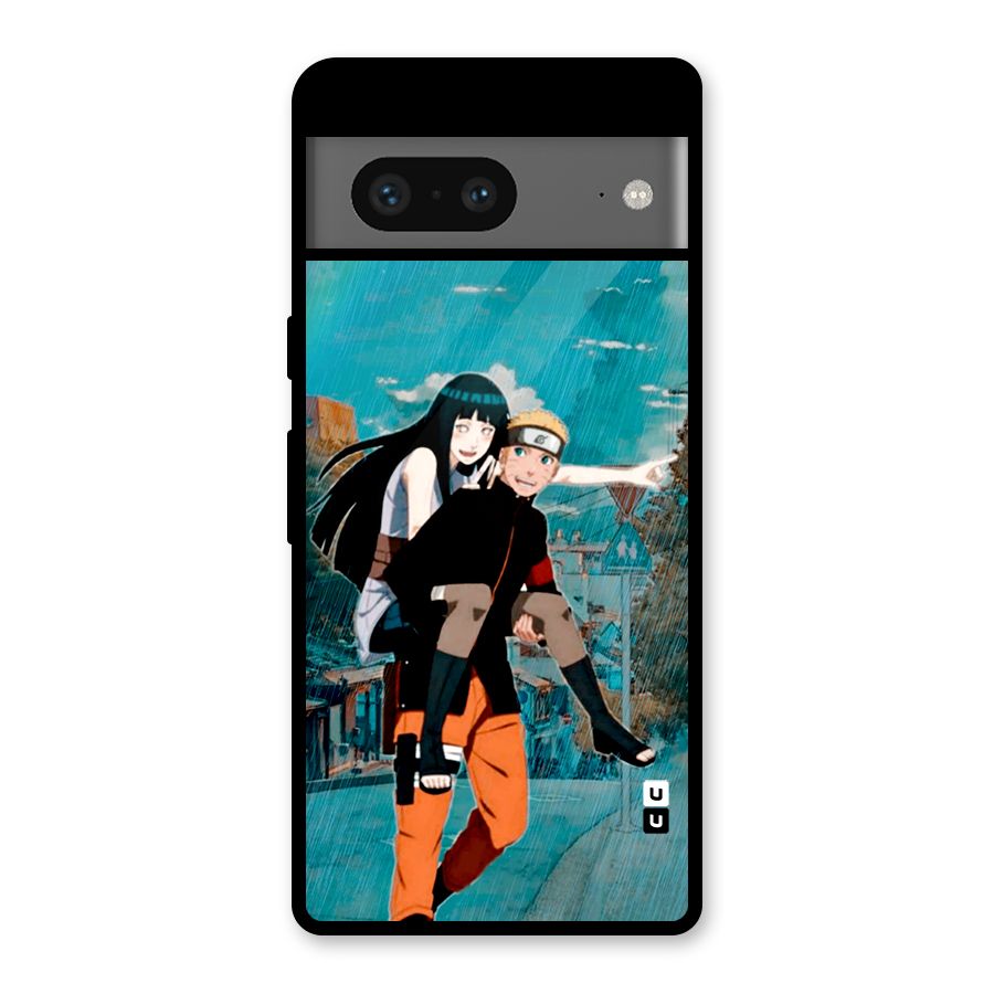 Hinata Hop Rain Glass Back Case for Google Pixel 7