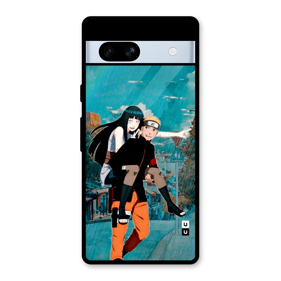 Hinata Hop Rain Glass Back Case for Google Pixel 7a