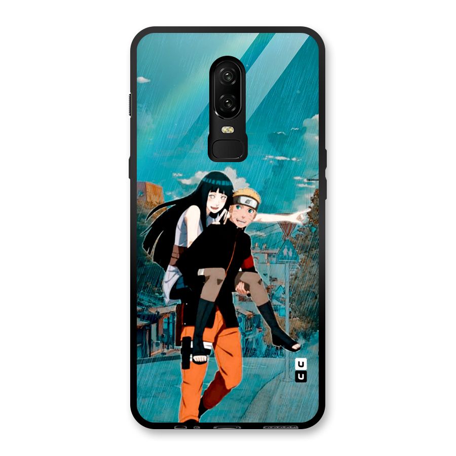 Hinata Hop Rain Glass Back Case for OnePlus 6