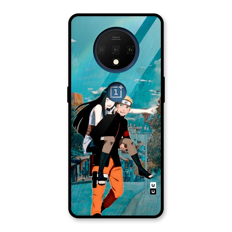 Hinata Hop Rain Glass Back Case for OnePlus 7T