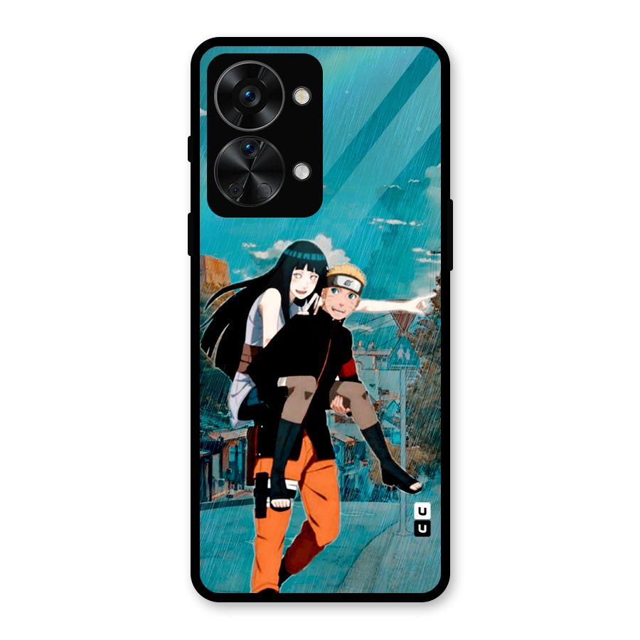 Hinata Hop Rain Glass Back Case for OnePlus Nord 2T
