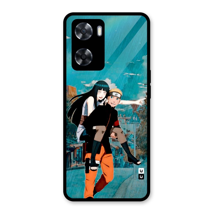Hinata Hop Rain Glass Back Case for Oppo A57 2022