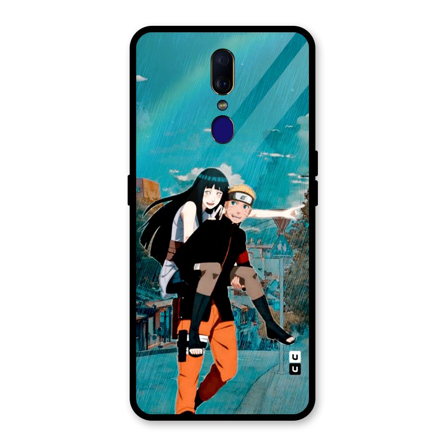 Hinata Hop Rain Glass Back Case for Oppo F11