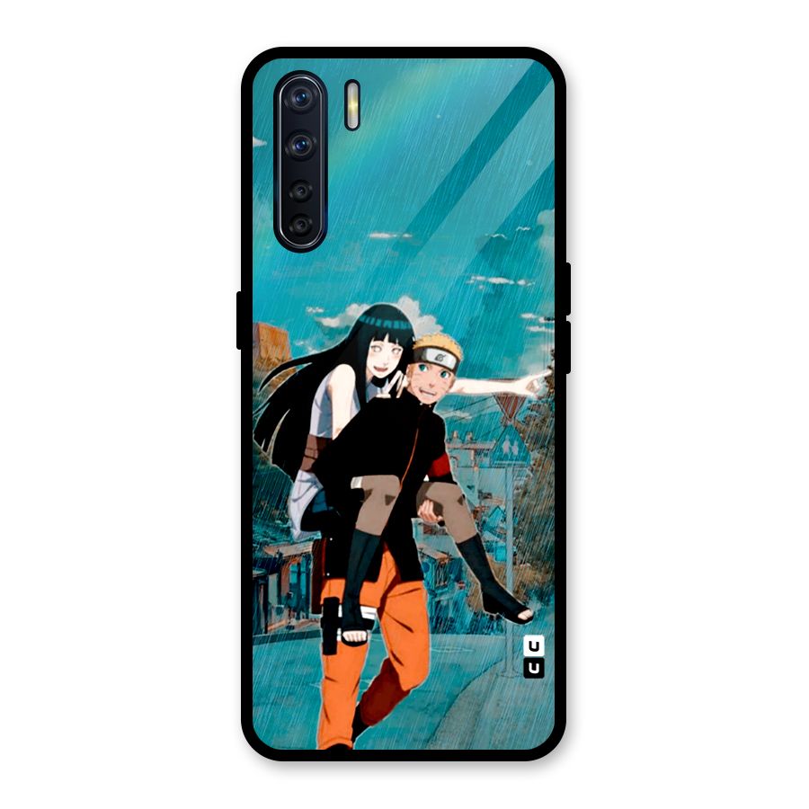 Hinata Hop Rain Glass Back Case for Oppo F15