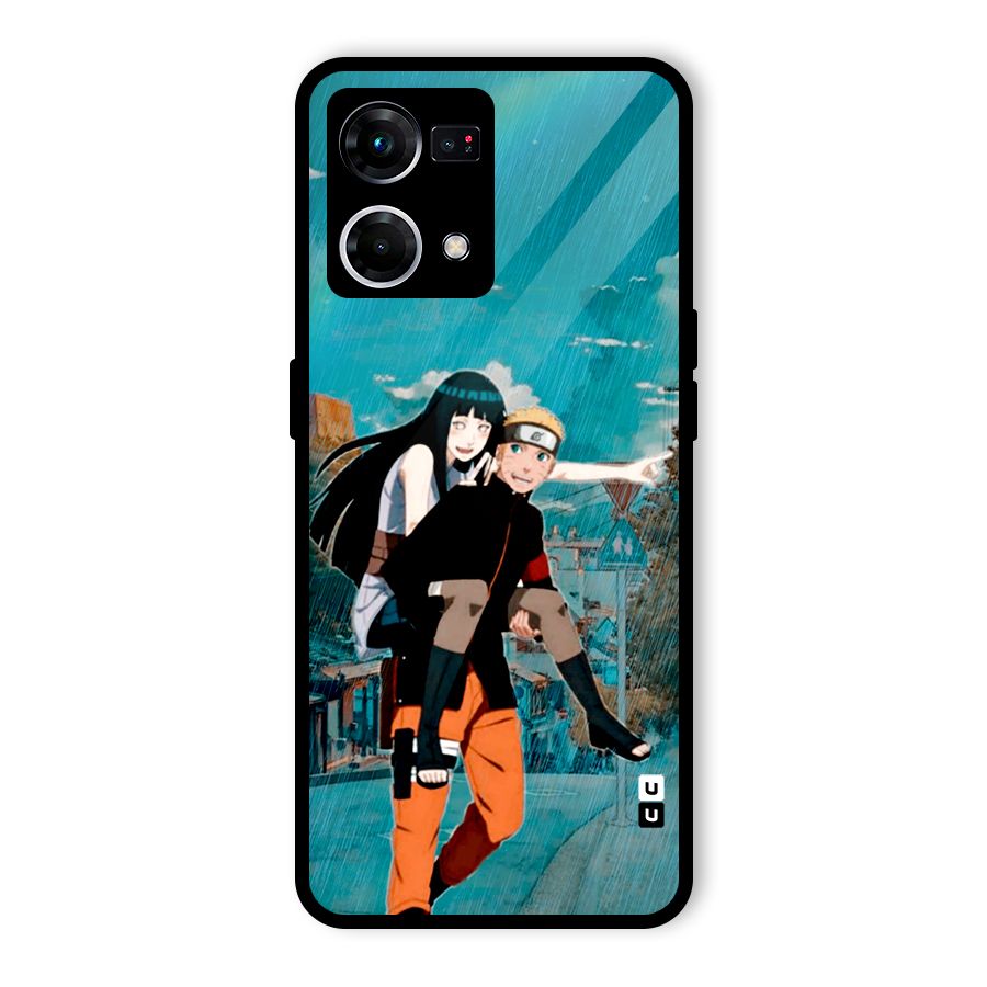Hinata Hop Rain Glass Back Case for Oppo F21s Pro 4G