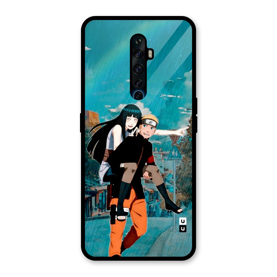 Hinata Hop Rain Glass Back Case for Oppo Reno2 F