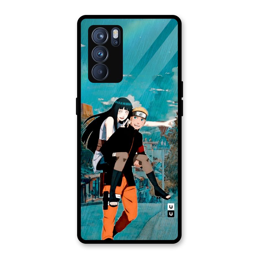 Hinata Hop Rain Glass Back Case for Oppo Reno6 Pro 5G