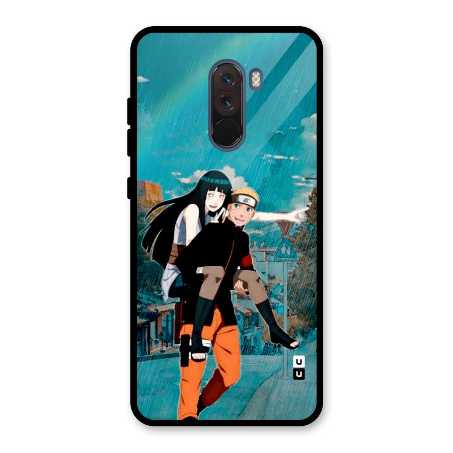 Hinata Hop Rain Glass Back Case for Poco F1