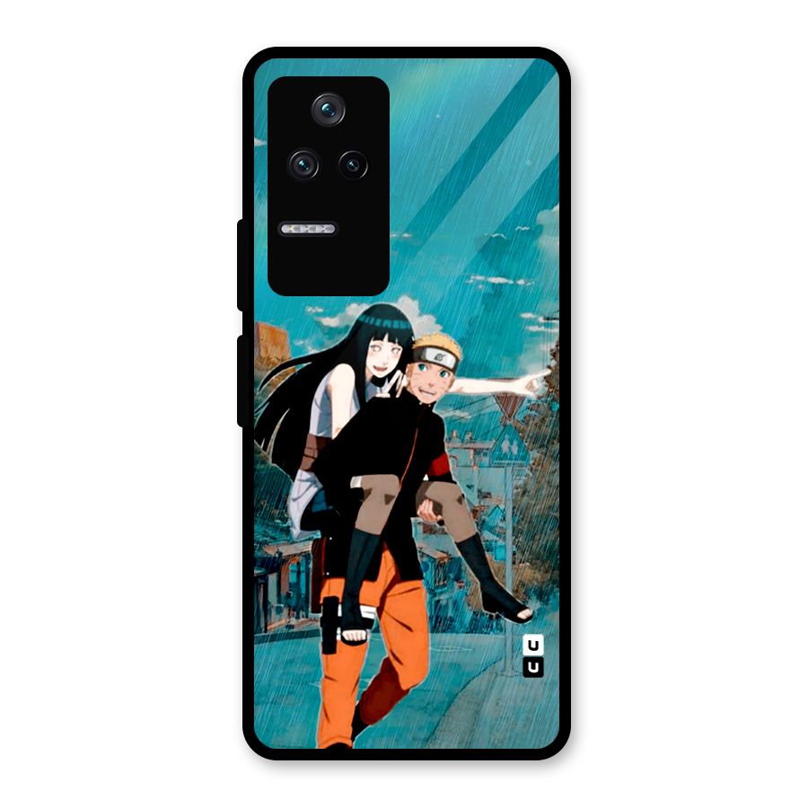 Hinata Hop Rain Glass Back Case for Poco F4 5G