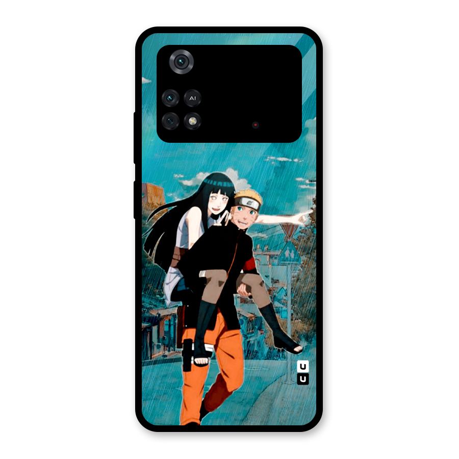 Hinata Hop Rain Glass Back Case for Poco M4 Pro 4G