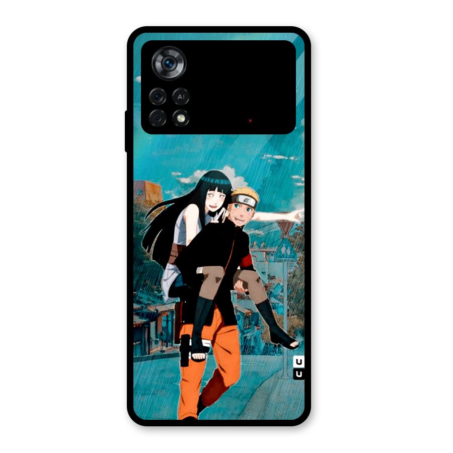 Hinata Hop Rain Glass Back Case for Poco X4 Pro 5G