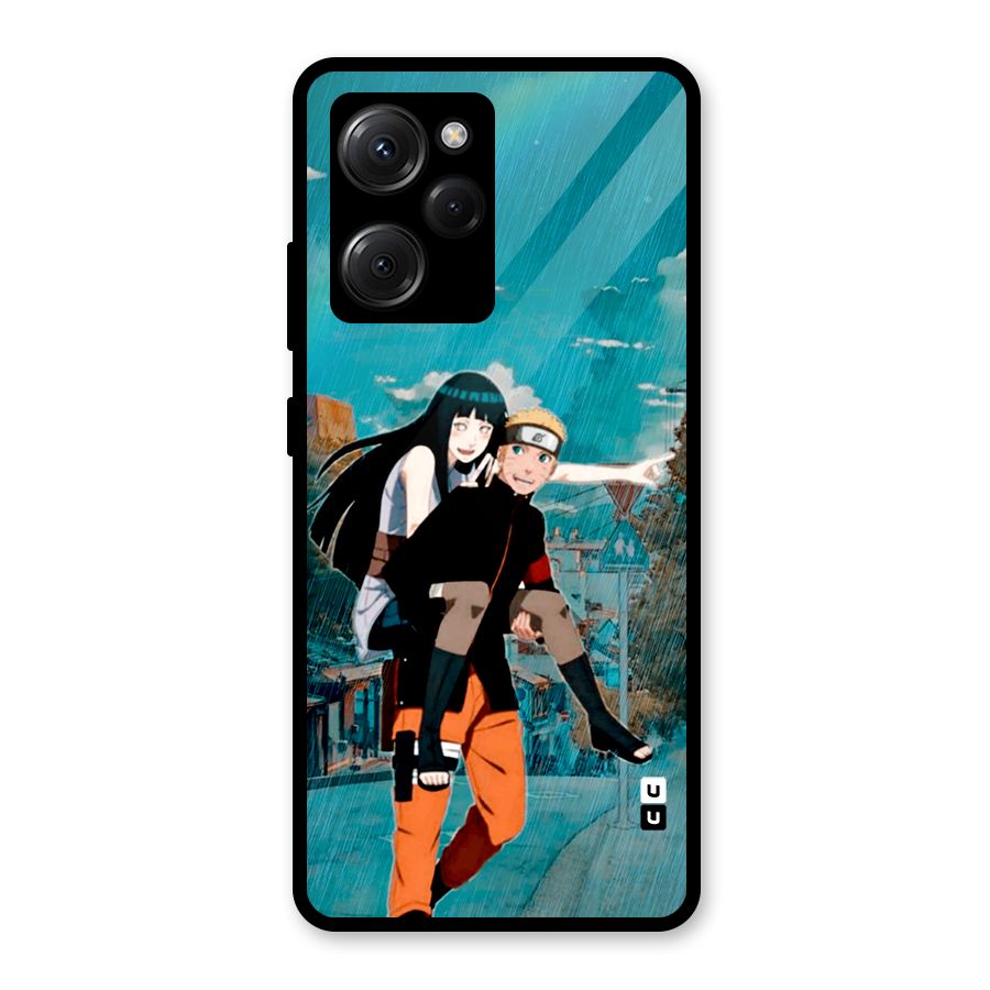Hinata Hop Rain Glass Back Case for Poco X5 Pro