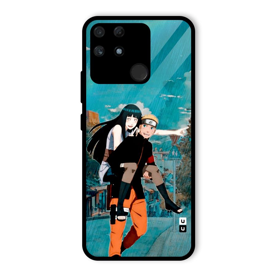 Hinata Hop Rain Glass Back Case for Realme Narzo 50A