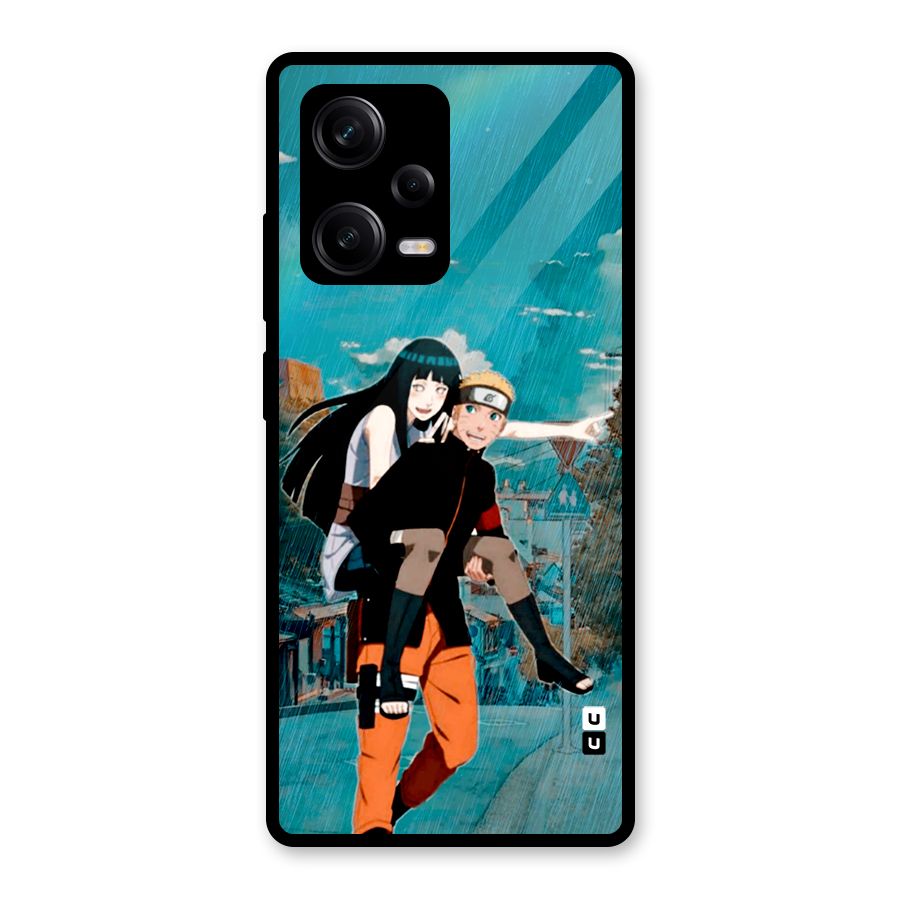 Hinata Hop Rain Glass Back Case for Redmi Note 12 Pro