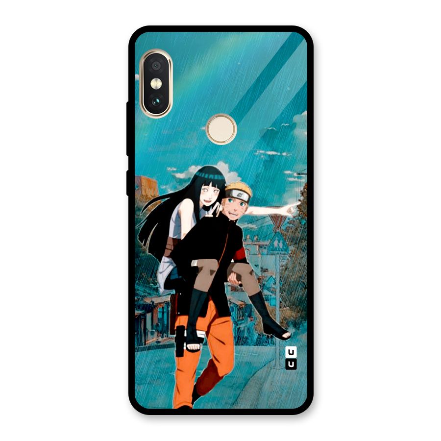 Hinata Hop Rain Glass Back Case for Redmi Note 5 Pro