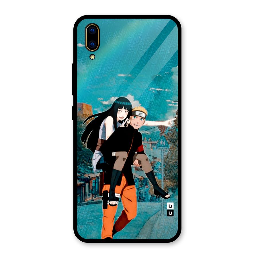 Hinata Hop Rain Glass Back Case for Vivo V11 Pro