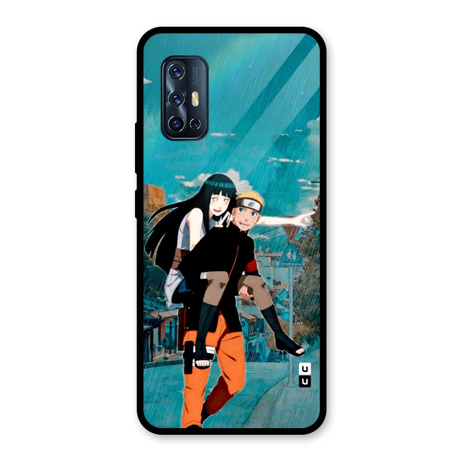 Hinata Hop Rain Glass Back Case for Vivo V17