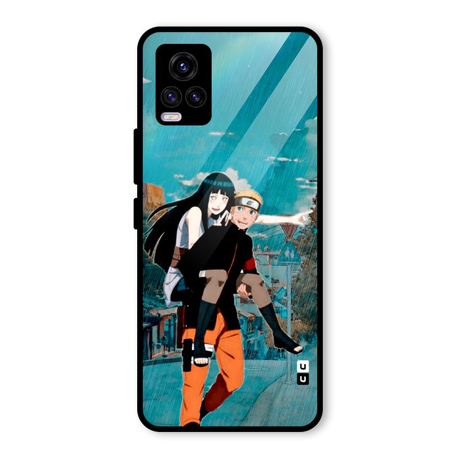 Hinata Hop Rain Glass Back Case for Vivo V20 2021