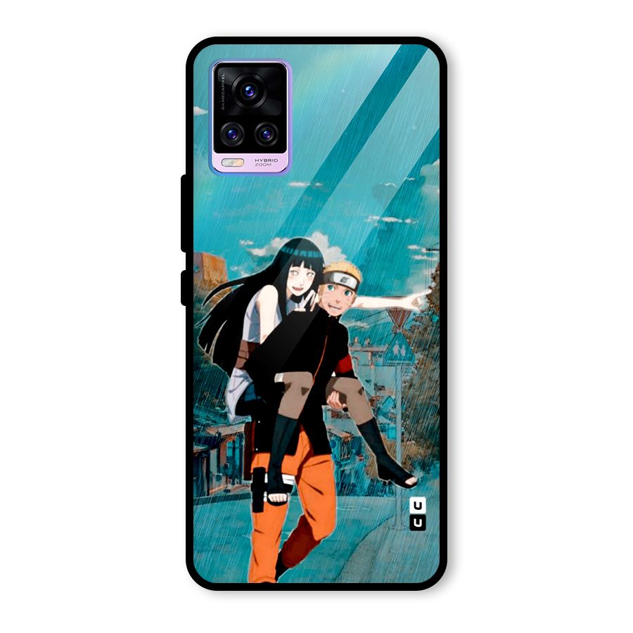 Hinata Hop Rain Glass Back Case for Vivo V20 Pro