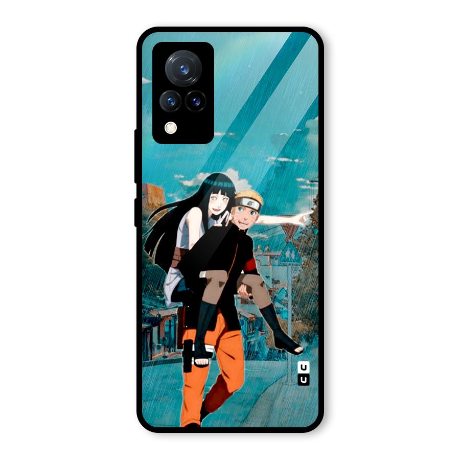 Hinata Hop Rain Glass Back Case for Vivo V21 5G