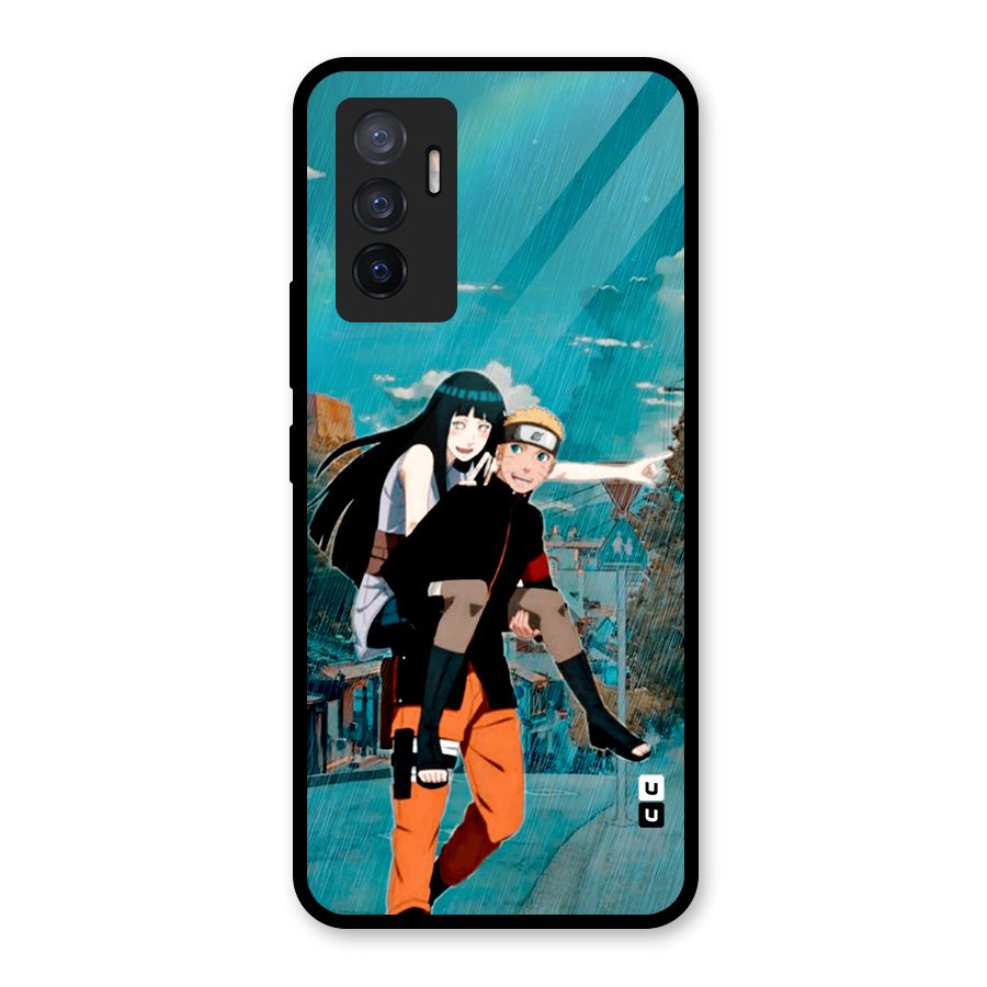 Hinata Hop Rain Glass Back Case for Vivo V23e