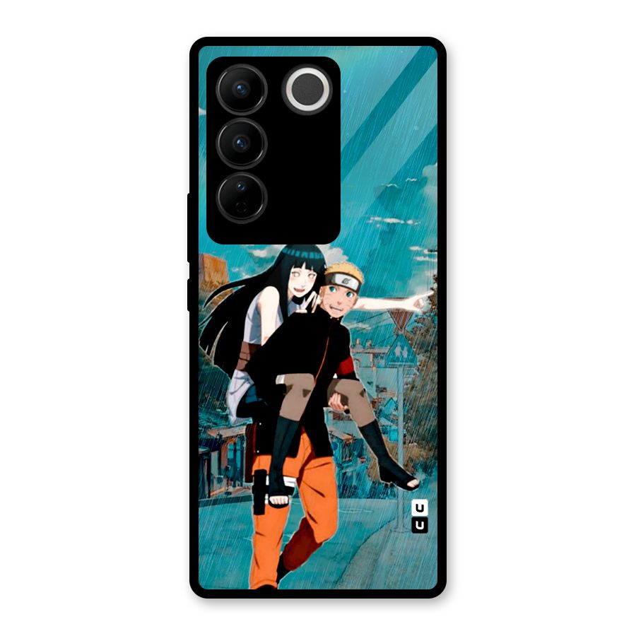 Hinata Hop Rain Glass Back Case for Vivo V27