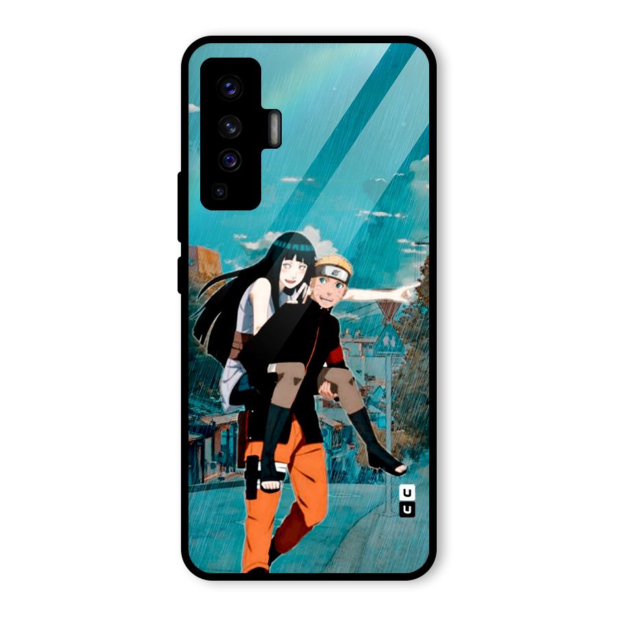 Hinata Hop Rain Glass Back Case for Vivo X50