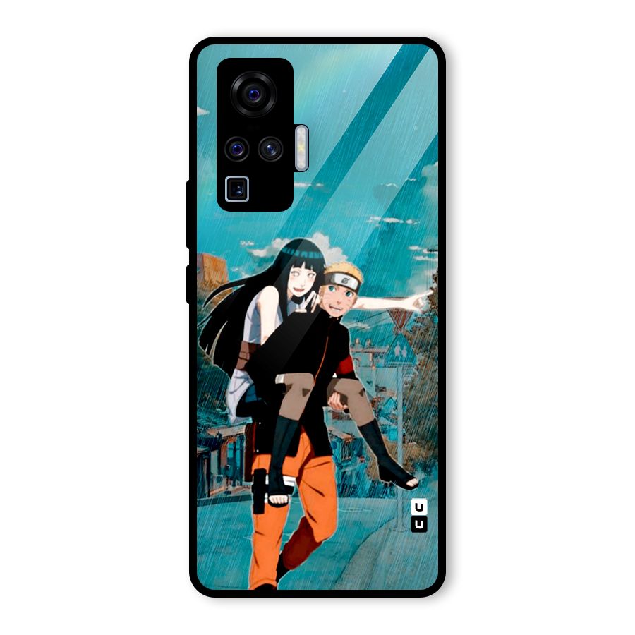 Hinata Hop Rain Glass Back Case for Vivo X50 Pro