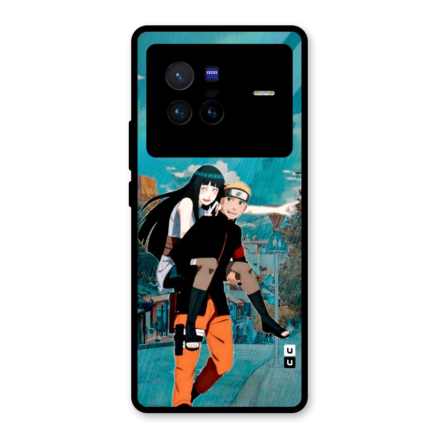Hinata Hop Rain Glass Back Case for Vivo X80