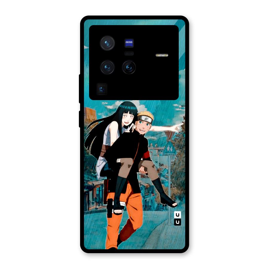 Hinata Hop Rain Glass Back Case for Vivo X80 Pro