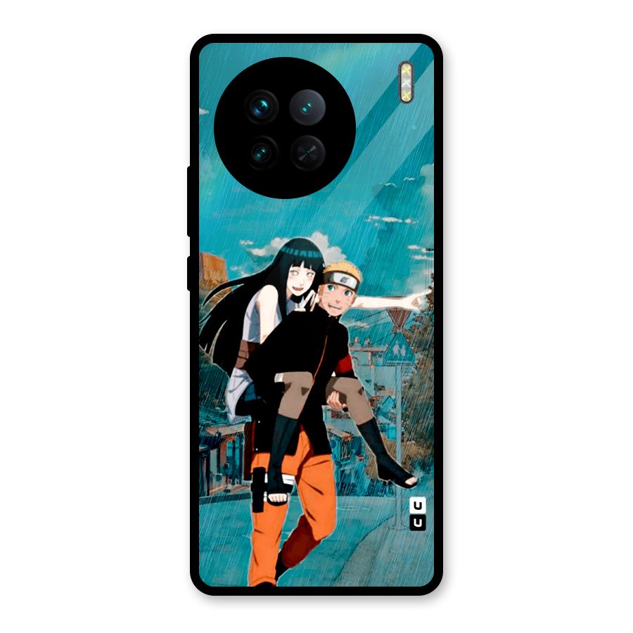Hinata Hop Rain Glass Back Case for Vivo X90