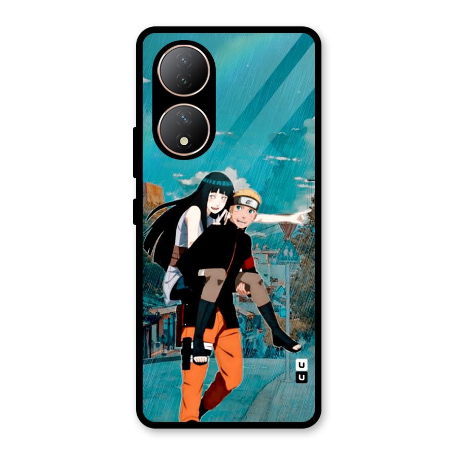 Hinata Hop Rain Glass Back Case for Vivo Y100A