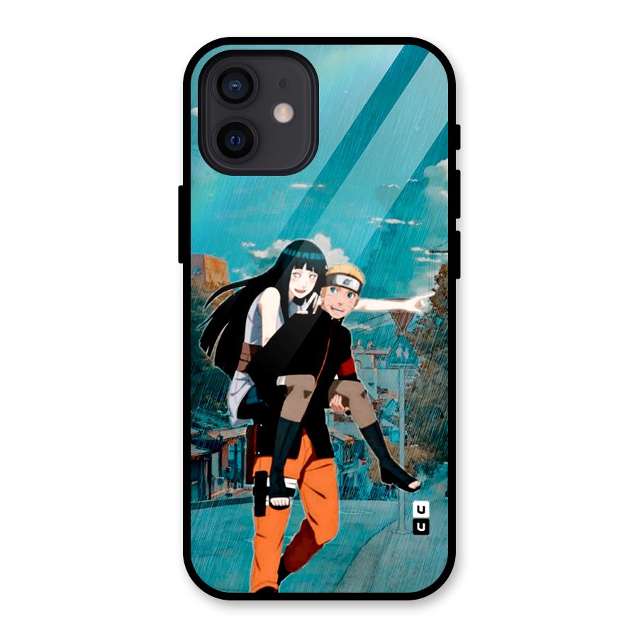 Hinata Hop Rain Glass Back Case for iPhone 12